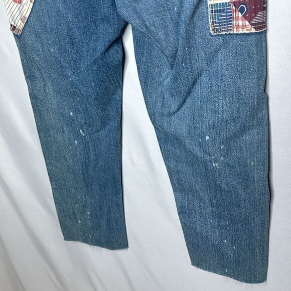 Pilcro Anthropology The Slim Boyfriend Patchwork Relaxed fit Jeans. Size 27. - Picture 10 of 13